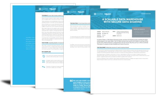 Rakuten Rewards: A Scalable Data Warehouse with Secure Data Sharing