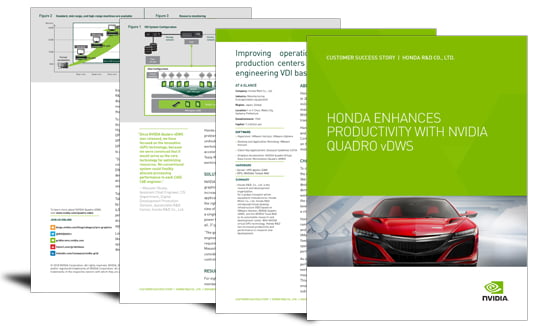 Honda enhances productivity with NVIDIA Quadro vDWS DigiconAsia