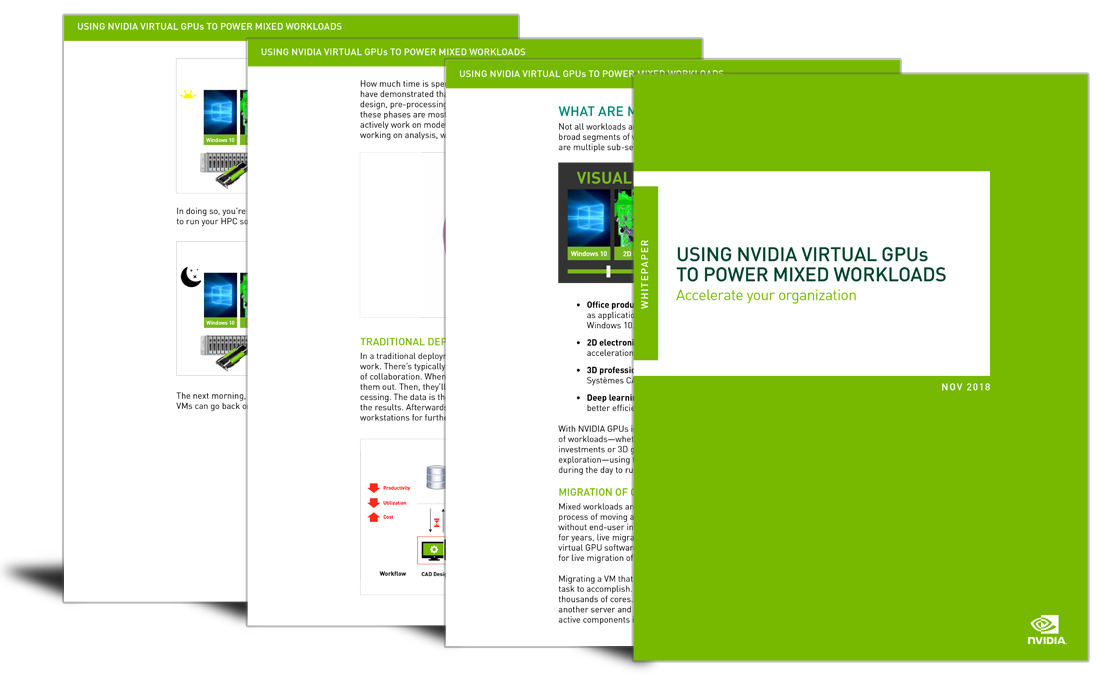 Using NVIDIA virtual GPUs to power mixed workloads