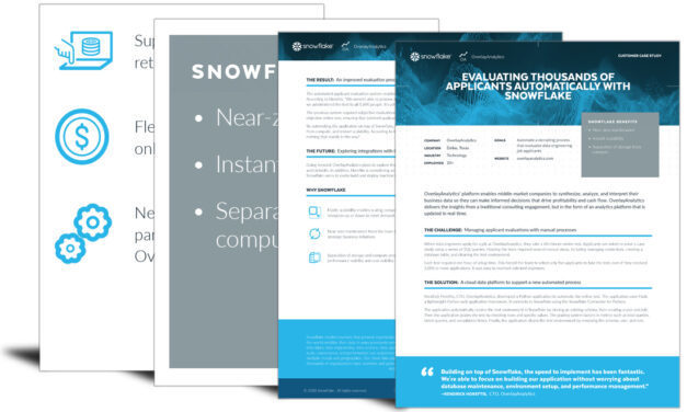 Evaluating Thousands of Applicants Automatically with Snowflake