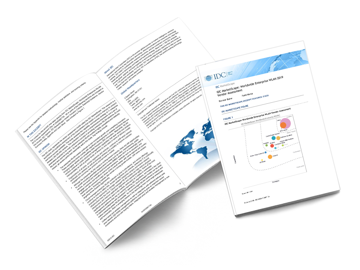 IDC MarketScape: Worldwide Enterprise WLAN 2019 Vendor Assessment