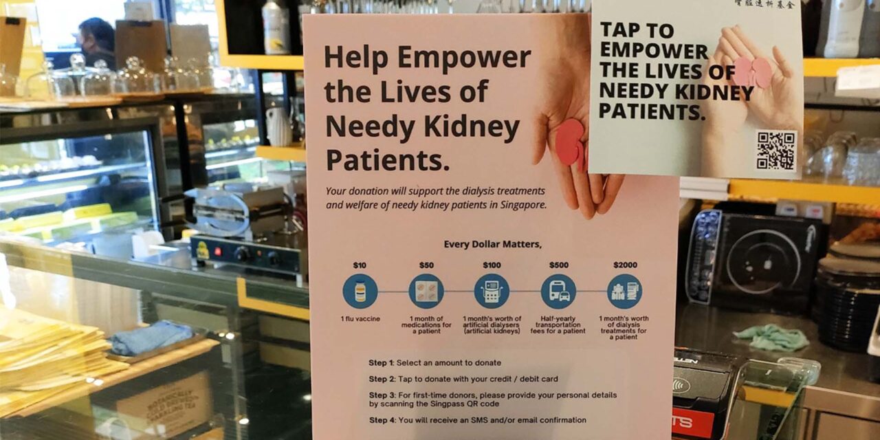 Kidney dialysis foundation in Singapore transforms the tin cans used for fundraising