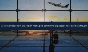 Are organizations in the region managing conflicting expectations of business travel?