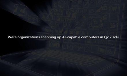 Were organizations snapping up AI-capable computers in Q2 2024?