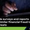 Multiple surveys and reports show similar financial fraud trends and threats