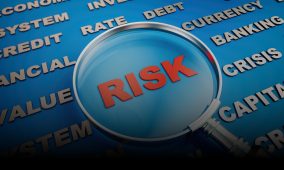 What five risks did surveyed financial industry professionals predict for 2025?