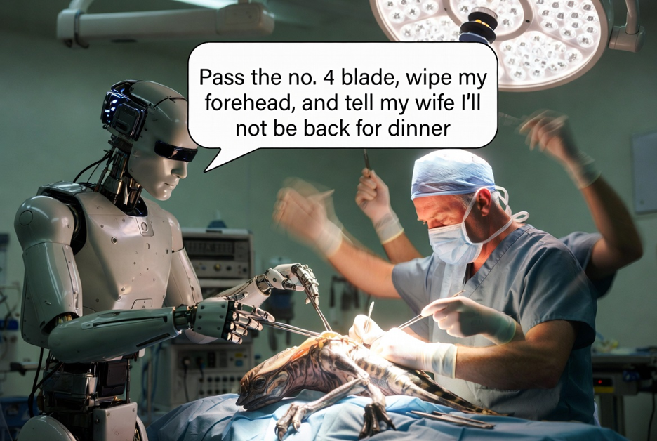 Tele-operated humanoid robots perform two proof-of-concept surgeries with human guidance